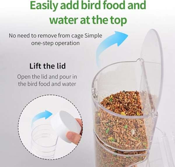 Automatic Bird Feeder & Water Dispenser Set - Image 2