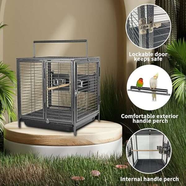 Portable Bird Travel Carrier Cage